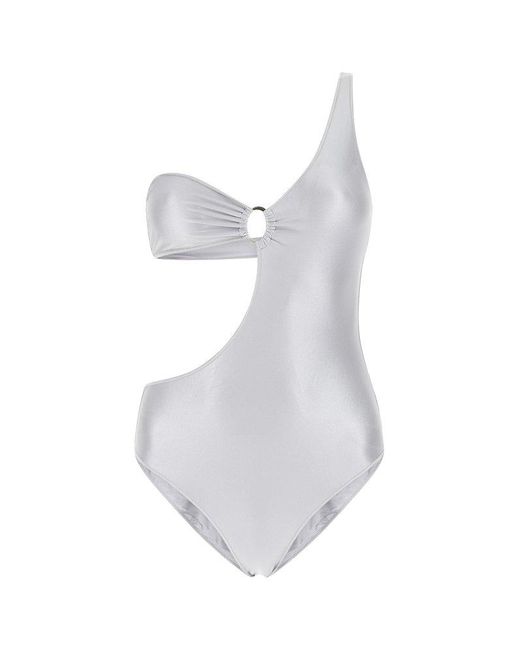 Oséree Cutout Onepiece Swimsuit in Metallic Lyst