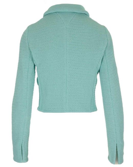 cropped knitted jacket