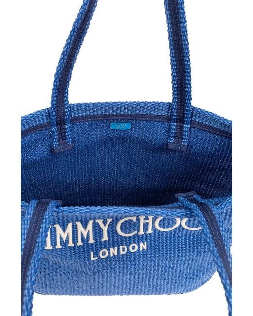 Jimmy Choo Blue ‘Beach Tote’ Shopper Bag