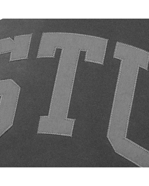 Stussy Stu Relaxed Crewneck Sweatshirt in Black for Men | Lyst