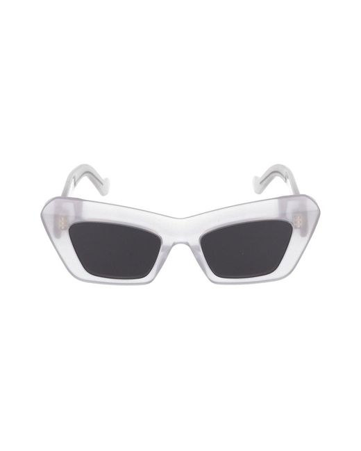 Loewe White Cat-eye Sunglasses