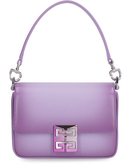 Givenchy Purple 4g Leather Mini Crossbody Bag