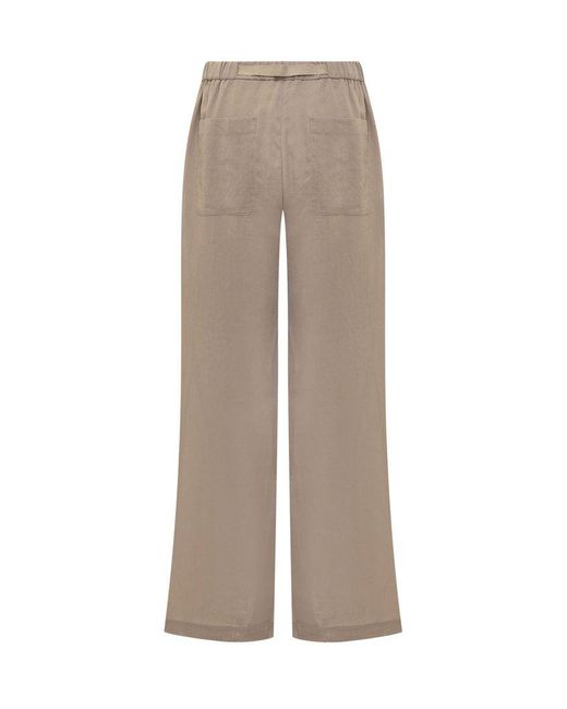 Brunello Cucinelli Gray Cotton Trousers