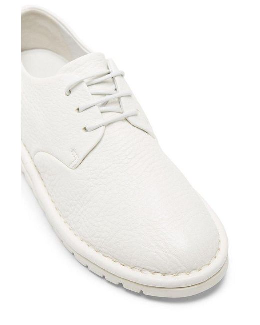 Marsèll White Sancrispa Derby Shoes