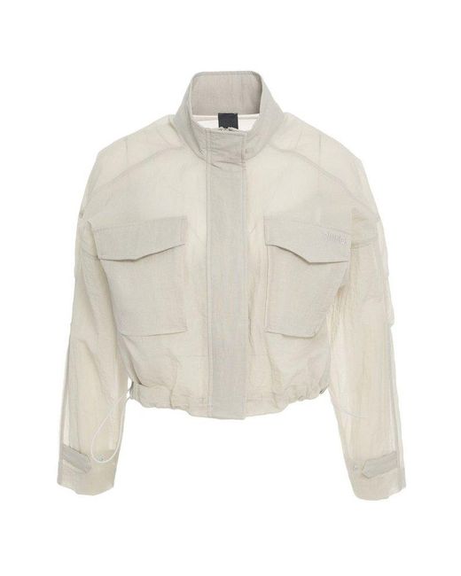 Pinko Out Of Time Organza-Effect Short Jacket in White | Lyst