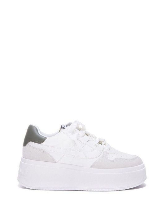 Ash White Match Lace-up Sneakers