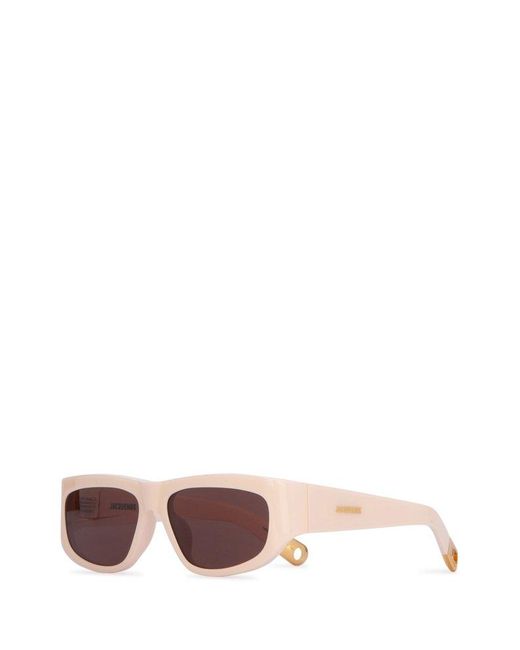 Jacquemus Pink Rectangle Frame Sunglasses for men