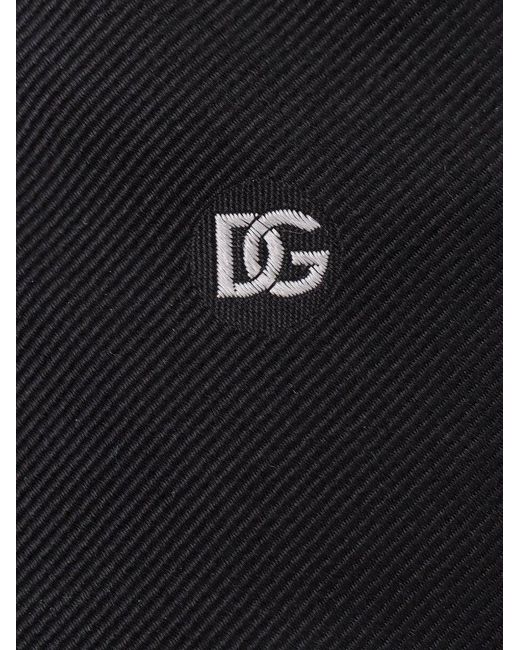 Dolce & Gabbana Blue Dg Logo Embroidered Tie for men