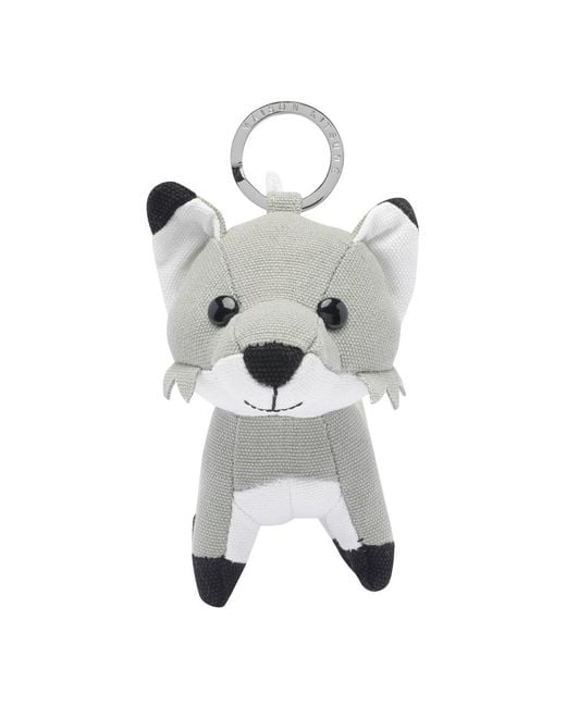 Maison Kitsuné Gray Keychains for men