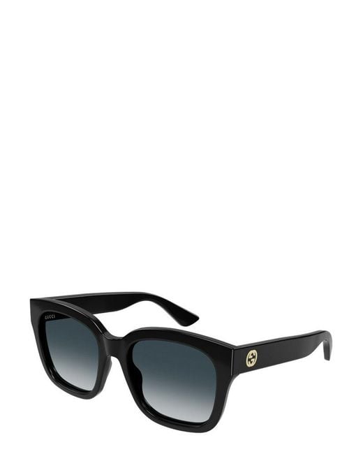 Gucci Square Frame Sunglasses in Black | Lyst Canada