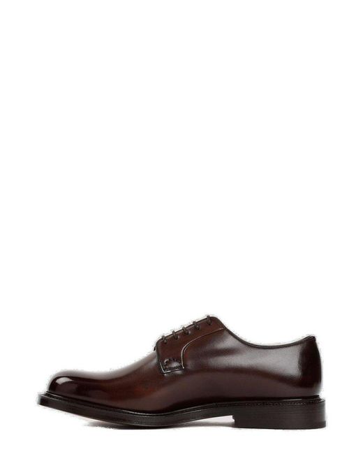 Church's Brown Shannon Block Heel Derby Shoes for men