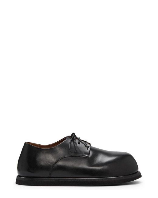 Marsèll Black Gigante Round Toe Lace-up Shoes for men