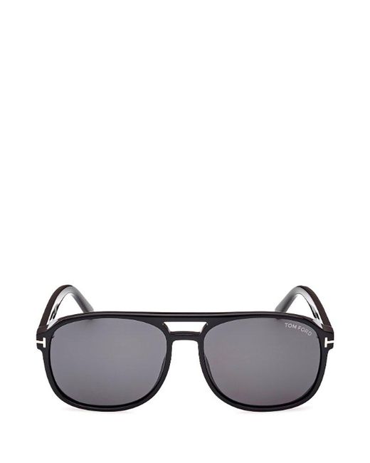 Tom Ford Black Aviator-frame Sunglasses for men