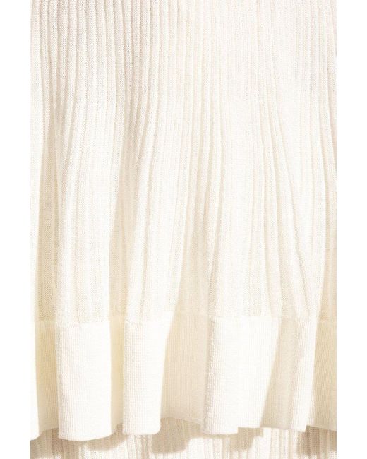 Zimmermann White Ruffled Skirt