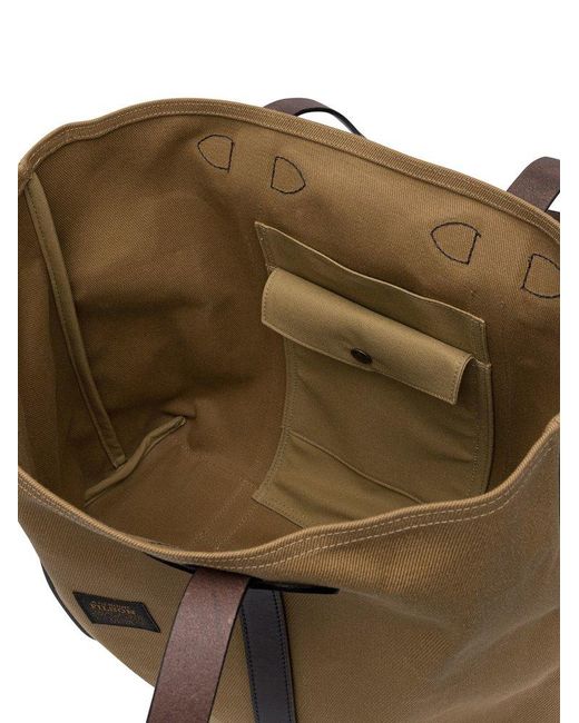 Filson Brown Large Open Shoulder Tote