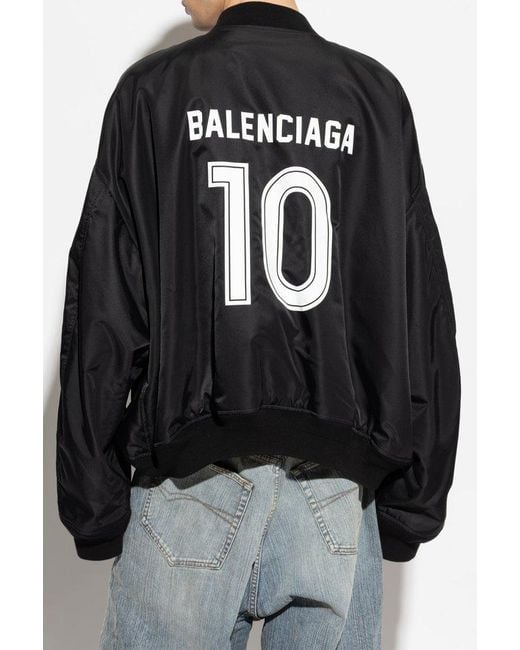 Balenciaga Black Jacket With Logo for men
