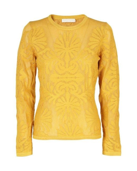 Ulla Johnson Yellow Patterned Jacket