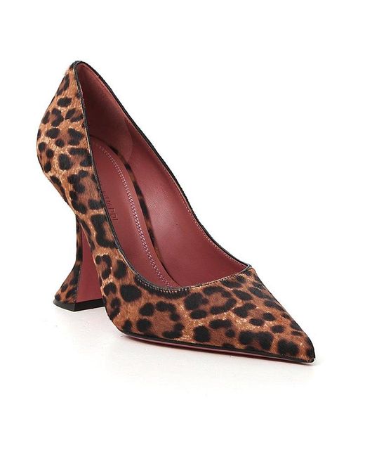 leopard print mid heels