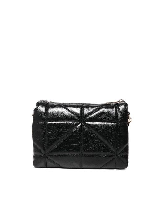 Love Moschino Black Geometric Quilted Shoulder Bag