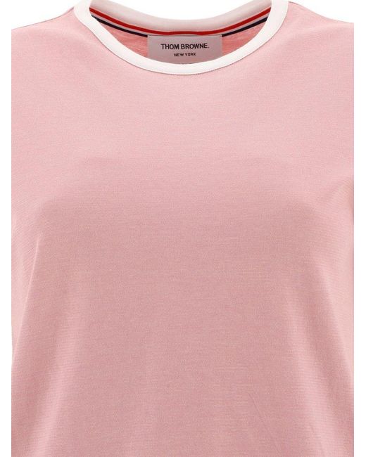 Thom Browne Pink Basic T-shirt