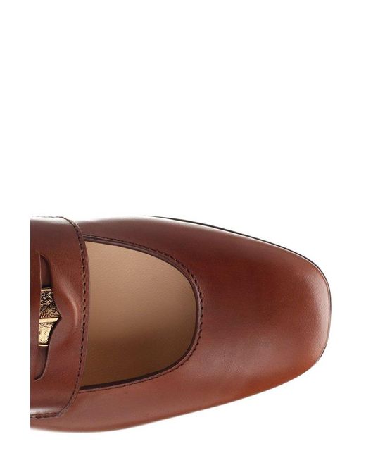 Tod's Brown Cut Out Detailed Penny Loafers