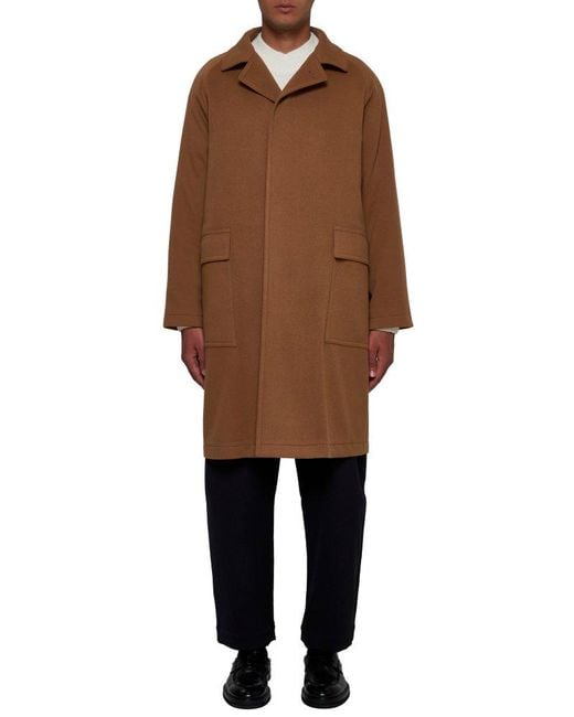 Tagliatore Brown Loyd Wool And Cashmere Coat for men