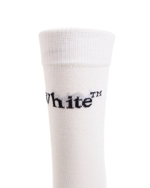 Off-White c/o Virgil Abloh White Cotton Socks,