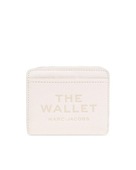 Marc Jacobs Pink Logo Printed Zipped Mini Compact Wallet