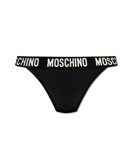 Moschino Black Swimsuit Bottom
