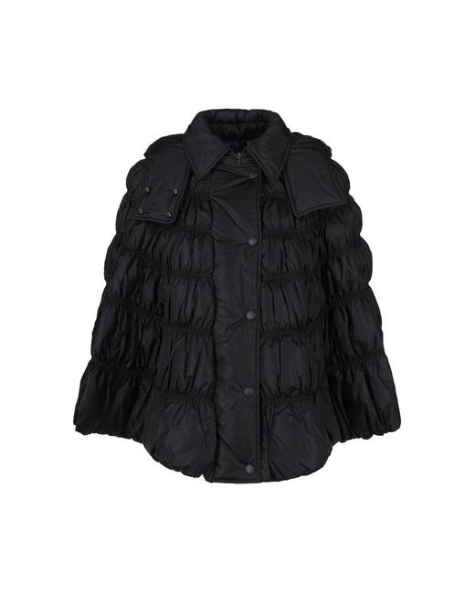 Chloé Black Short Puffer Cape Coat