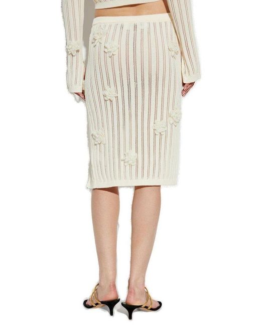 Casablanca White Skirt With Patches