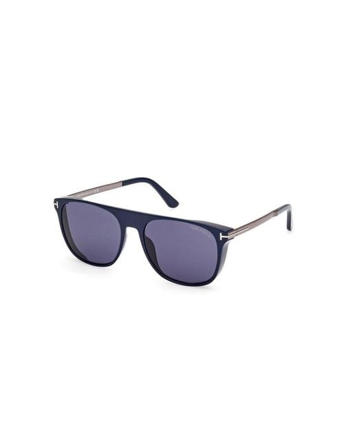 Tom Ford Blue Lionel Rectangular Sunglasses for men
