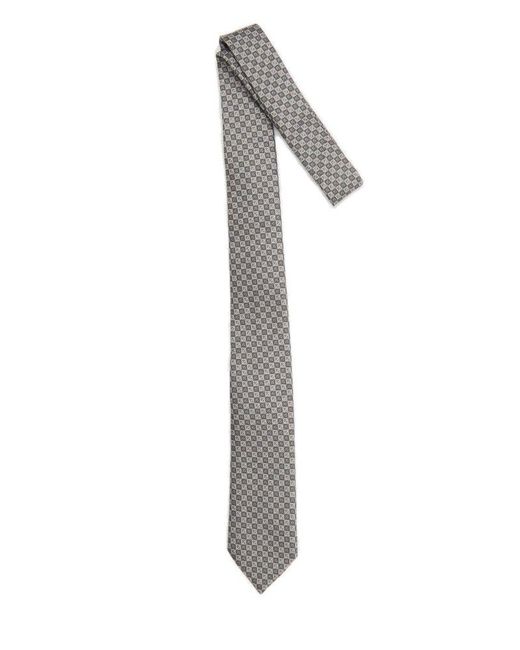 Dior White Logo Patch Tie for men