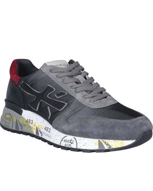 Premiata Mick Lace-up Sneakers in Gray for Men | Lyst