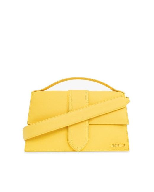 Jacquemus Leather Le Bambinou Long Shoulder Bag in Yellow Lyst Canada
