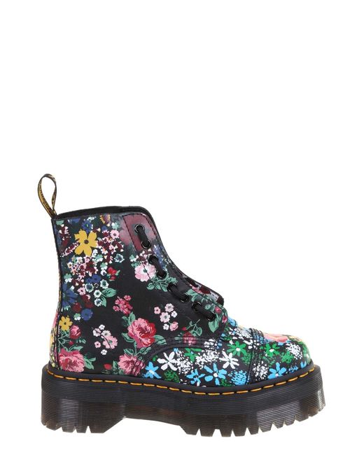 Dr. Martens Sinclair Floral Platform Boots | Lyst