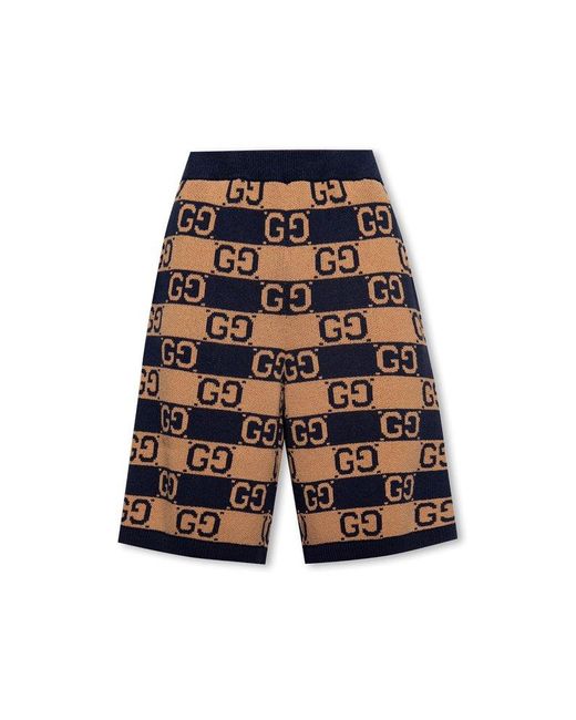 Gucci Kids GG Monogram Knit Cardigan and Bermuda Shorts 2 PC Set