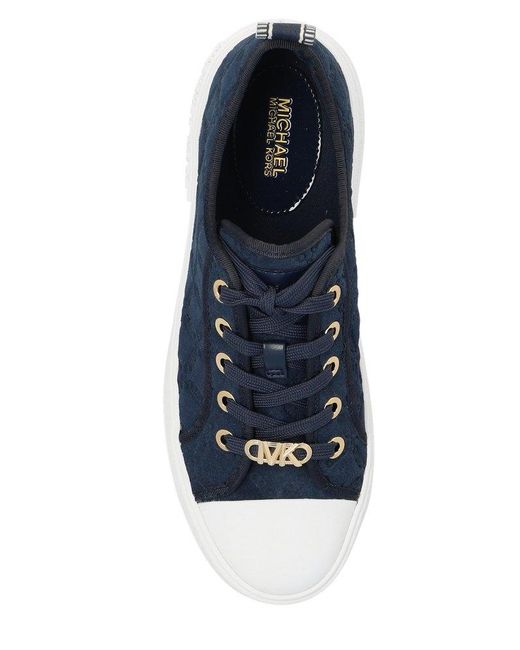 michael michael kors colby embossed signature logo sneakers