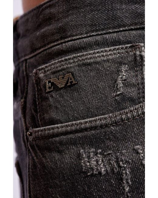 Emporio Armani Black Slim-fit Jeans, for men