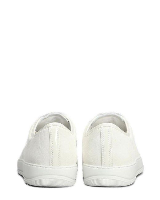 Lanvin White Dbb1 Lace-Up Sneakers for men
