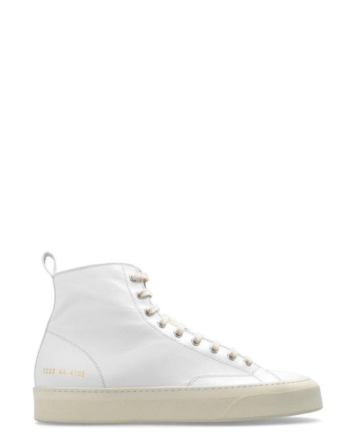 Common Projects White Tournament High-top Sneakers for men