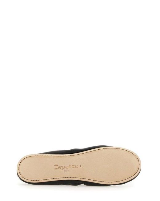 Repetto Black Gianna Ballerina Flats