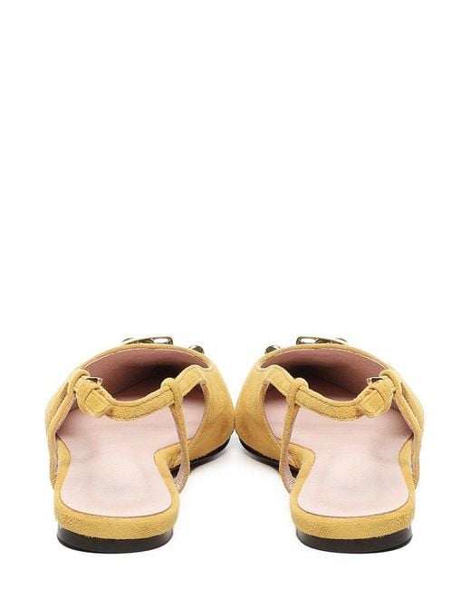 Coccinelle Yellow Slingback Flat Shoes