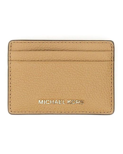 MICHAEL Michael Kors Natural Jet Set Card Holder