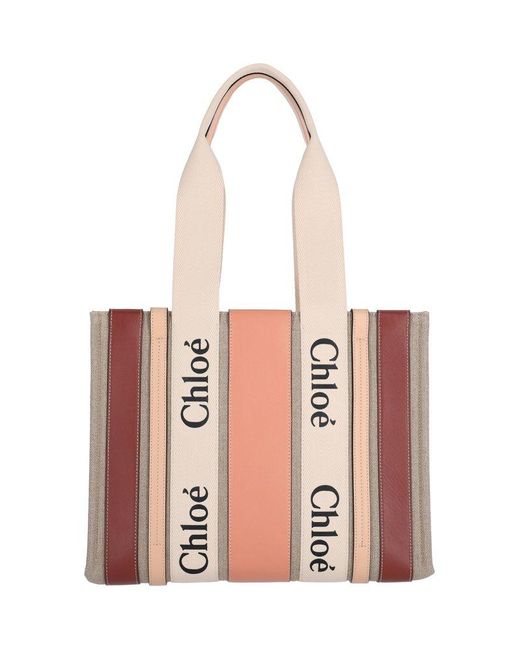 Chloé Pink 'woody' Tote Bag