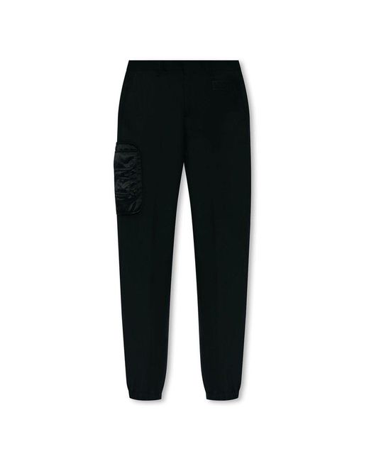 Moschino Black Wool Trousers for men