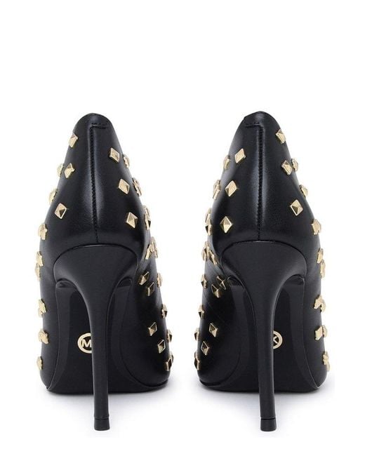 Michael Kors Studded Pointed Toe Pumps in Black Lyst