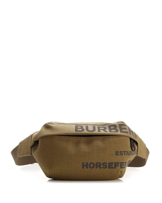 Burberry Green "sonny" Waist Bag in Beige (Natural) for Men - Save 17% |  Lyst