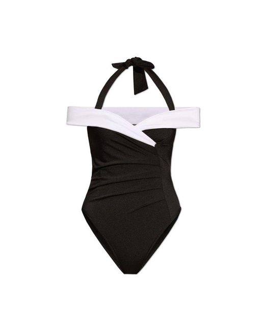 Balmain Black One-piece Swimsuit