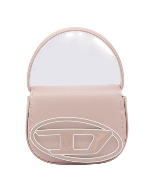 DIESEL Pink Mini 1dr Xs Foldover Top Handbag